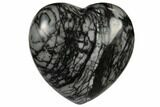 1.6" Polished Zebra Jasper Heart - Photo 3